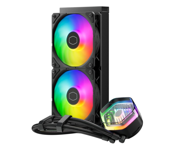 COOLER MASTER MasterLiquid 240 Atmos ARGB 2x120mm - 1194058 - zdjęcie 3